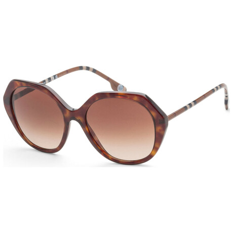 Burberry // Women's // Vanessa BE4375-401713-55 // Dark Havana + Brown Gradient