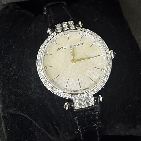 Harry Winston Premier 18k White Gold Quartz // 210/LQ36W // Store Display