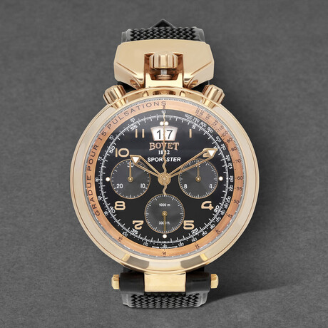 Bovet Sportster 18k Rose Gold Chronograph Automatic // SPO282 // Store Display