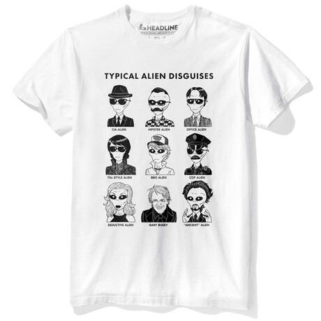 Typical Alien Disguises T-Shirt // White (S)