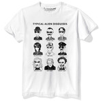 Typical Alien Disguises T-Shirt // White (2XL)