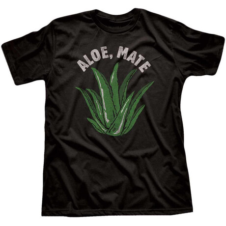Aloe, Mate T-Shirt // Black (S)