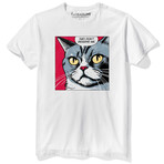 Narcissitic Cat T-Shirt // White (S)