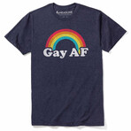 Gay Af T-Shirt // Navy Heather (2XL)