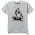 I Never Said That T-Shirt // Silver (S)