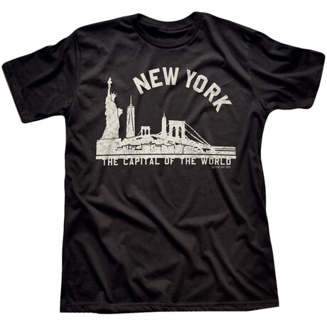 New York The Capital Of The World T-Shirt // Black (S)