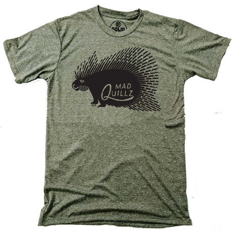 Mad Quillz T-Shirt // Olive Heather (S)