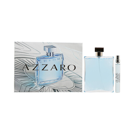 Men's Fragrance // Azzaro // Chrome Set // EDT Spray + EDT Mini Spray // 6.7 oz + 0.33 oz