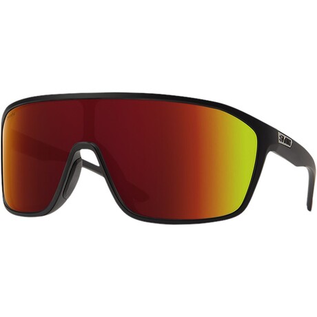 Smith // Boomtown ChromaPop Polarized Sunglasses // Matte Black + Chroma Pop Red Mirror