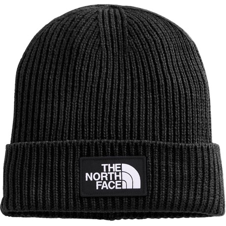 The North Face // Logo Box Cuffed Beanie // Black