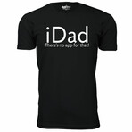 iDad There' no app for that T-Shirt // Black (L)