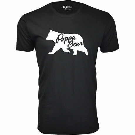 Poppa Bear Silhouette T-Shirt // Black (S)