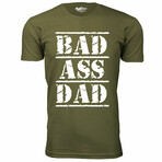 Bad Ass Dad T-Shirt // Military Green (L)