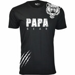 Papa Bear + Scratch T-Shirt // Black (S)