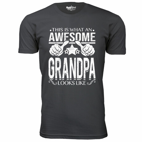 This is What an Awesome Looks Like T-Shirt // GRANDPA // Charcoal (S)