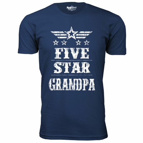 Five Star T-Shirt // GRANDPA // Navy (S)