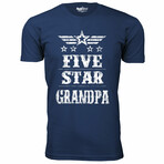 Five Star T-Shirt // GRANDPA // Navy (XL)