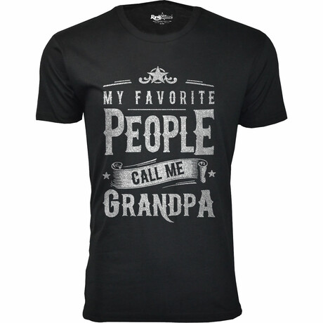 My Favorite People Call Me T-Shirt // GRANDPA // Black (S)
