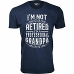 I'm Not Retired T-Shirt // GRANDPA // Navy (M)