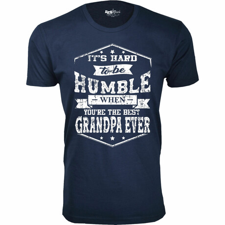 It's Hard to be HUMBLE T-Shirt // GRANDPA // Navy (S)