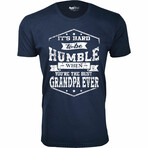 It's Hard to be HUMBLE T-Shirt // GRANDPA // Navy (XL)