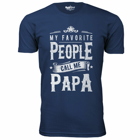 My Favorite People Call Me T-Shirt // PAPA // Navy (S)