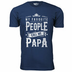 My Favorite People Call Me T-Shirt // PAPA // Navy (M)