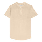 Horizon Ottoman Classic Rounded Bottom SS Henley Tee // Oat (XL)