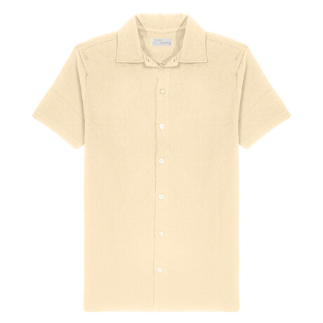 Horizon Ottoman Button Down SS Shirt // Birch (S)