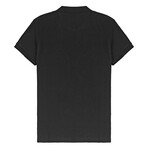 Pivot Vertical Ottoman SS V-Neck Polo // Black (L)
