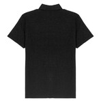 Horizon Ottoman Button Down SS Shirt // Black (L)