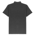 Horizon Ottoman Button Down SS Shirt // Charcoal (XL)