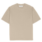 Streetlight Seersucker SS Tee // Natural/Cream (L)