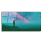 Emerald Echoes of the Infinite (12"H x 24"W x 0.13"D)