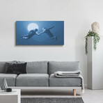 Moonlight Astronaut Dance (12"H x 24"W x 0.13"D)