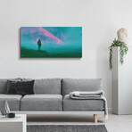 Emerald Echoes of the Infinite (12"H x 24"W x 0.13"D)