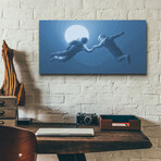 Moonlight Astronaut Dance (12"H x 24"W x 0.13"D)