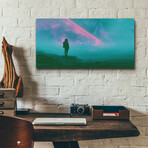Emerald Echoes of the Infinite (12"H x 24"W x 0.13"D)