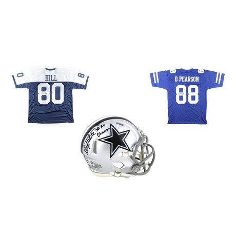 Dallas Cowboys // Tony Hill, Drew Pearson & More // Signed Jerseys + Helmet