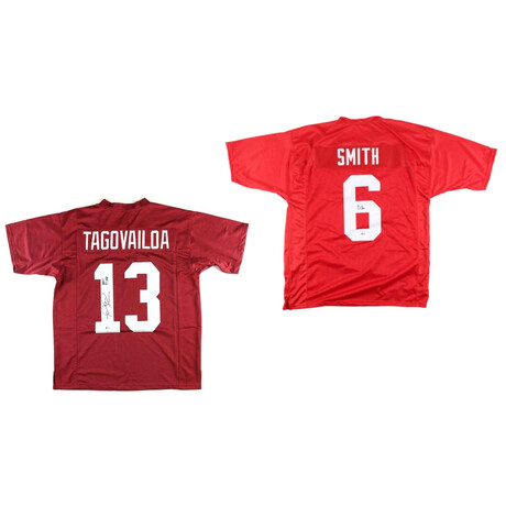 Alabama Crimson Tide // DeVonta Smith & Tua Tagovailoa // Signed Jersey