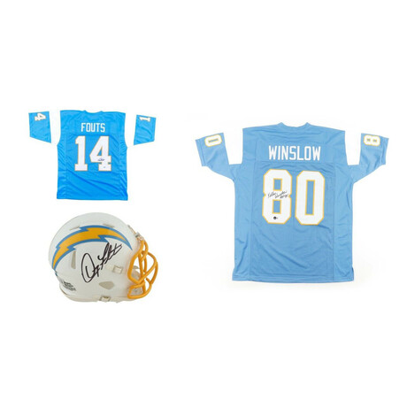 San Diego Chargers // Dan Fouts & More // Signed Jerseys + Helmet