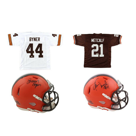 Cleveland Brown // Earnest Byner & More // Signed Jerseys + Helmet