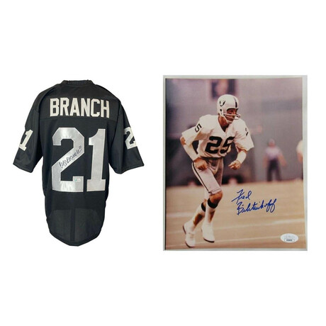 Oakl+ Raiders // Cliff Branch & Fred Biletnikoff // Signed Jersey + Photo