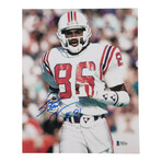 New England // Steve Grogan & Stanley Morgan // Signed Jersey + Helmet + Photos