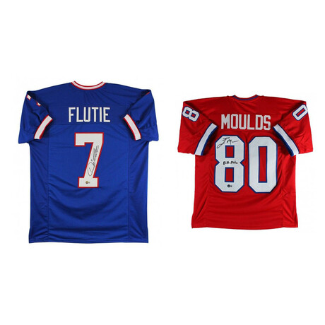 Buffalo Bills // Doug Flutie & Eric Moulds // Signed Jerseys