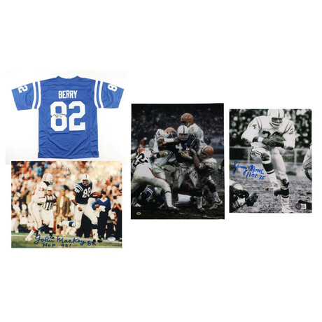 Baltimore Colts // Raymond Berry, John Mackey & More // Signed Jersey + Photos
