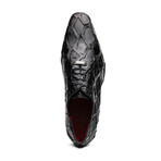 Olivieri // Pirarucu Leather Oxford Shoes // Black (US: 7)
