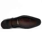 Pissa // Caiman + Belly Lizard Ring Leather Derbys  // Brown (US: 7)