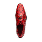 Olivieri // Pirarucu Leather Oxford Shoes // Red (US: 8)
