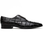 Pissa // Caiman + Belly Lizard Ring Leather Derbys  // Brown (US: 7)